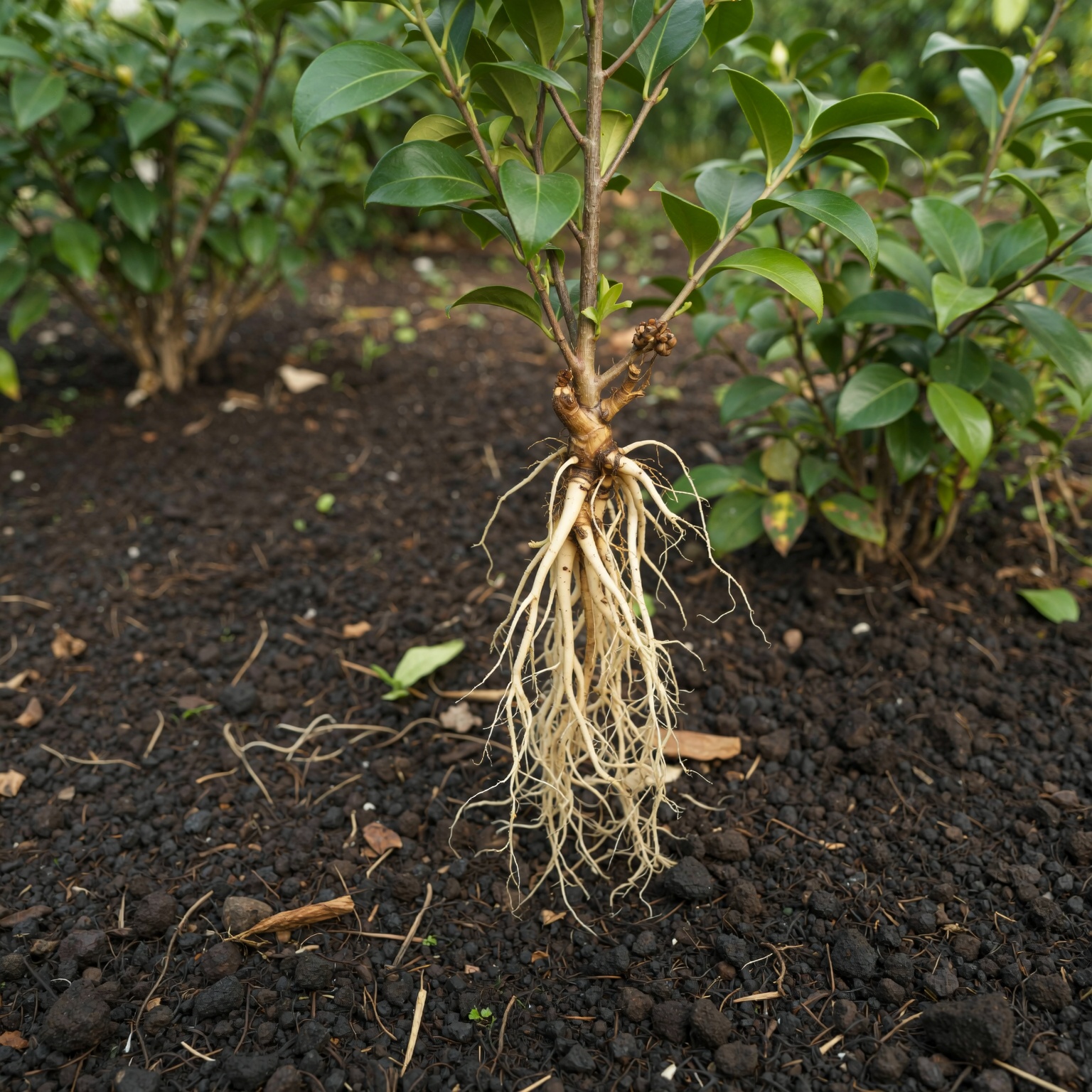 Camellia air layering in progress - air layering camellias - air layering camellias