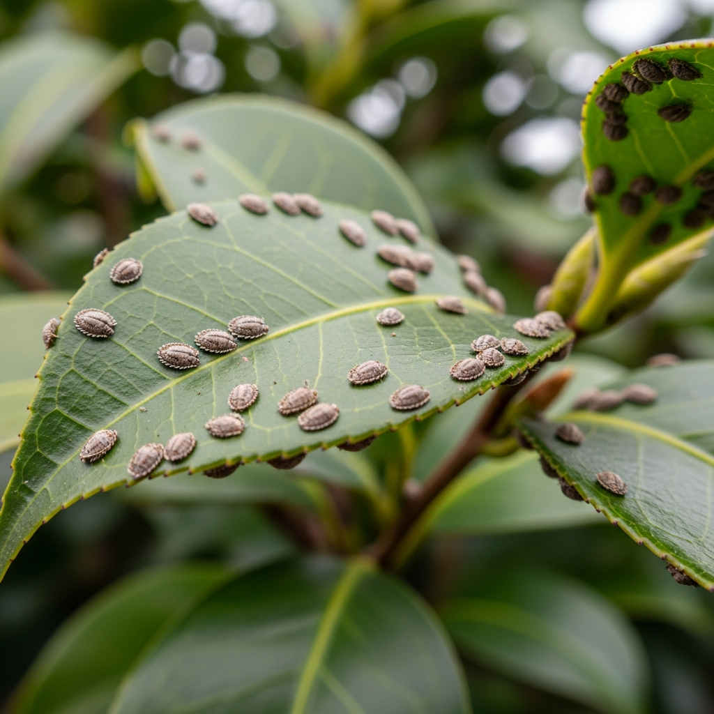 Tea scale - common camellia pests and diseases