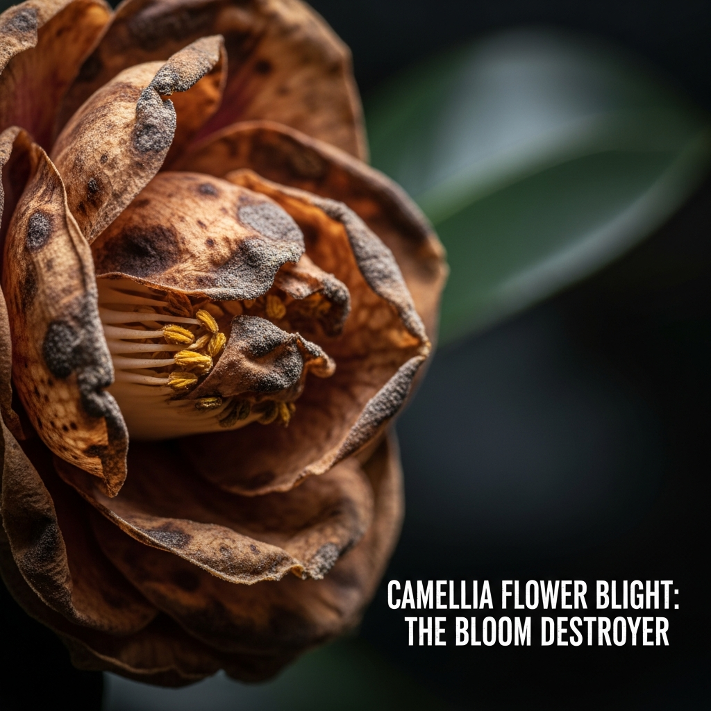 Camellia flower blight - camellia pests and diseases