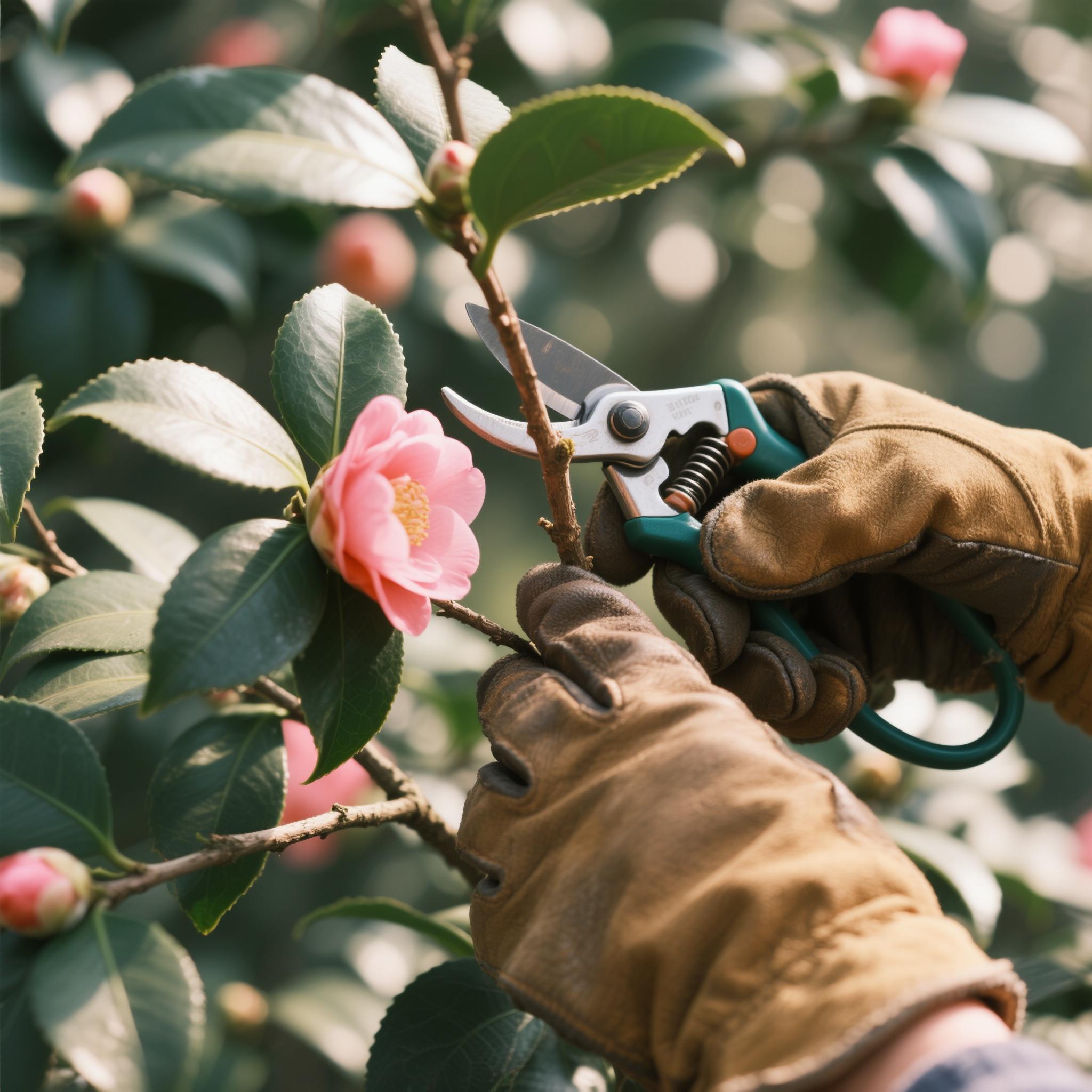 Pruning camellia - camellia maintenance