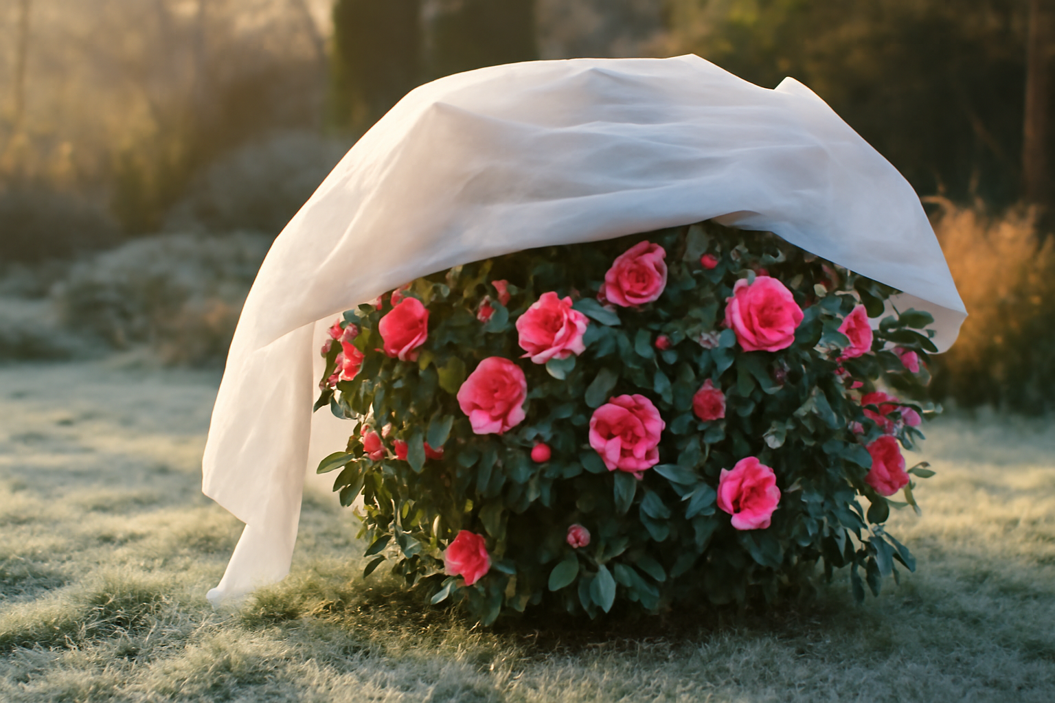 I Tried Frost Cloth on My Camellias and It Saved the Late Blooms