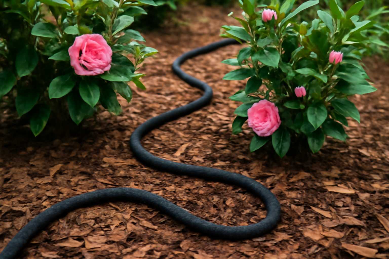 I Used a Soaker Hose Around My Camellia Roots All Summer