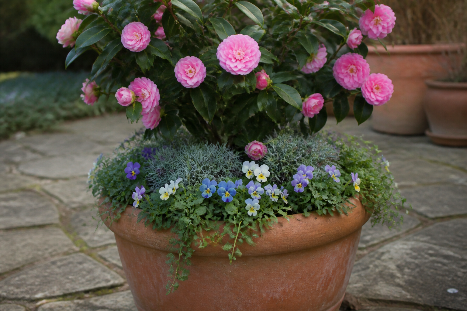 Companion Plants for Potted Camellias: What Grows Well in the Same Container