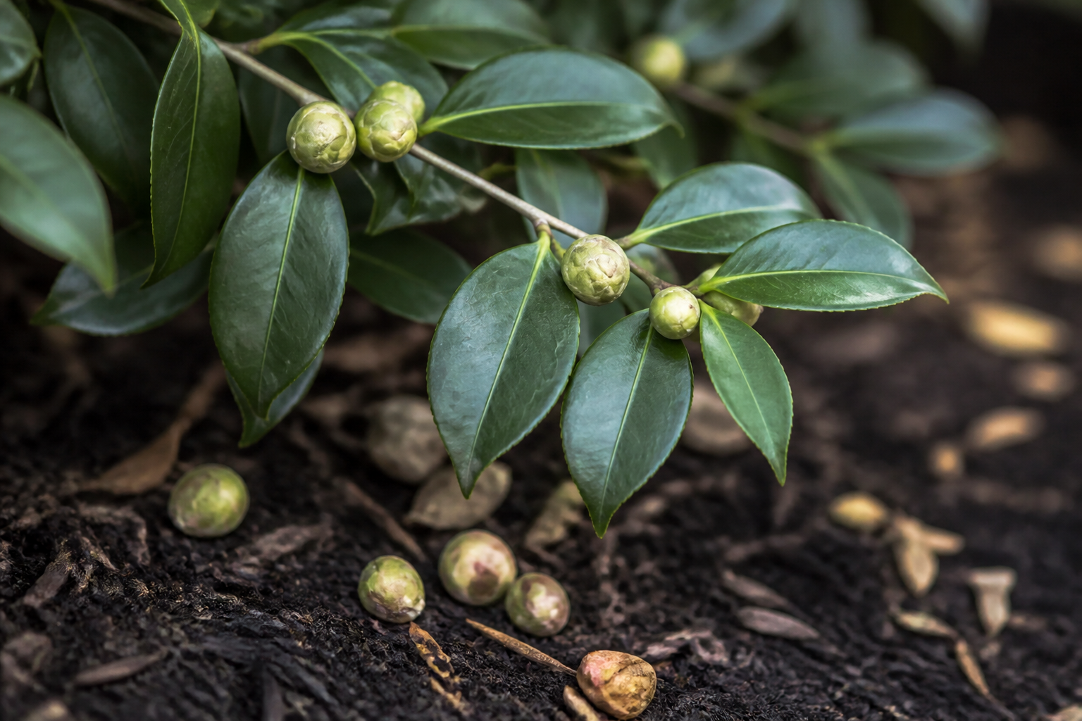 Camellia Bud Drop in Fall and Winter: Why Buds Abort and How to Stop It